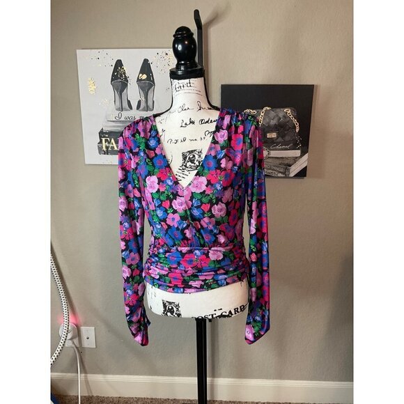 047 - Sanctuary NWT Black Floral Multicolor Size XL - Picture 3 of 6